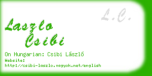 laszlo csibi business card